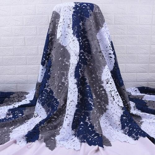 Nigeria Water Soluble Cord Lace African Cord Guipure Lace Fabric 2020 High Quality Mesh Lace French Net Material For Wedding