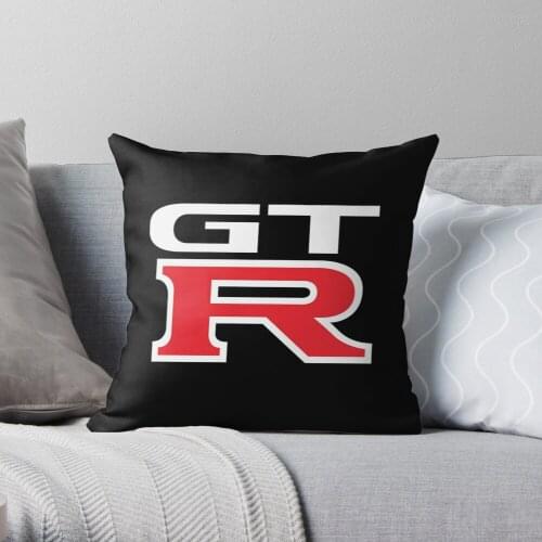 NISSAN GTR Throw Pillow Cushion Cover Polyester throw pillows case on sofa home living room car seat decor 45x45cm