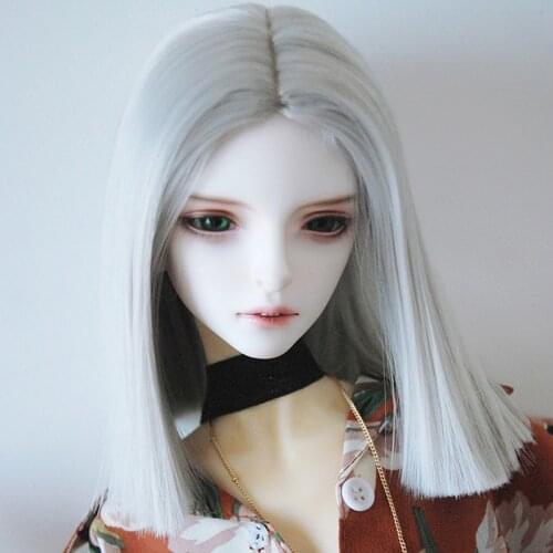1/3 1/4 1/6 1/8 Bjd SD Wig Hair Sliver Gray High Temperature Fashion Wire BJD Wig For BJD Doll