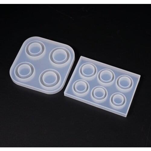 Flat Rings Mold Collection Handmade DIY Making Ring Jewelry Silicone Mold Crystal Epoxy Mould