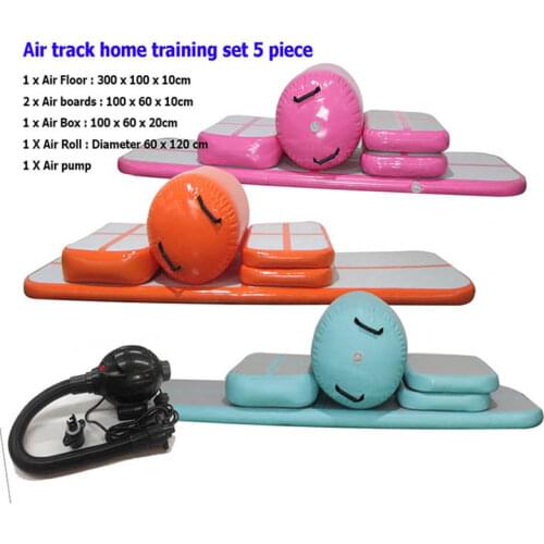 Airtrack Airfloor Airtrick Hot Selling 3*1m Home Used Small Gymnastics Air Training Set For Sale Tumble Track Trampoline