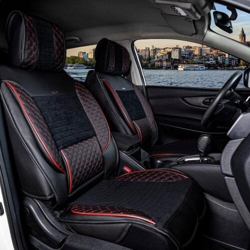 Luxury Leather Car Seat Cover 5-Piece Front / Rear Set UNIVERSAL, Elite Series - ODAC Tuning