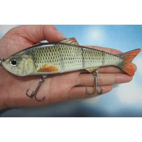 Big Size 152mm 36g Lifelike Multi-jointed Bass Pike Fishing Lure Crank Bait Swimbait Shad Minnow Fish Hook Fishing Tackle