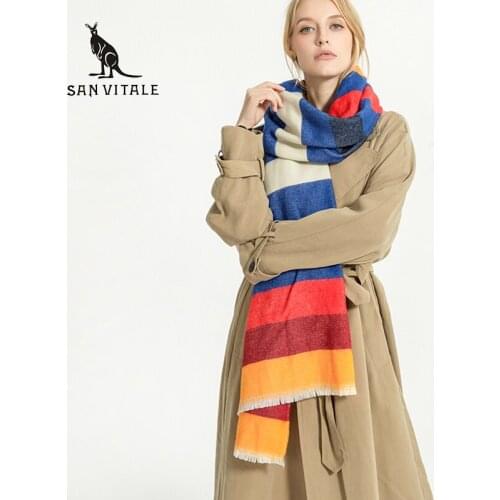 Scarves WomenS Scarf Winter Warm Silk Shawl Fashionable Luxury Brand Chiffon Cashmere Plaid Pashmina For Dress Scarfs 2018 New