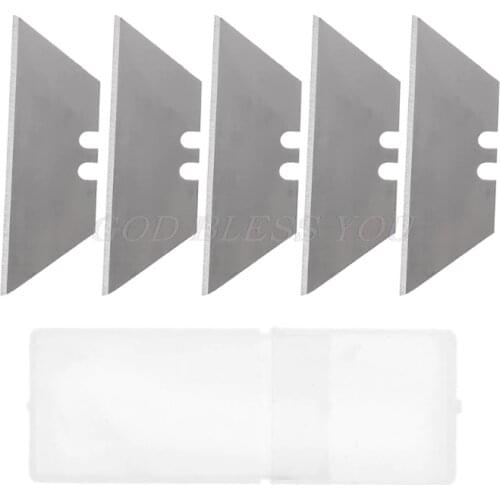 5Pcs Folding Trapezoid Cutting Blade Art Carpet Cutter Replaceable Utility Knife Drop Shipping