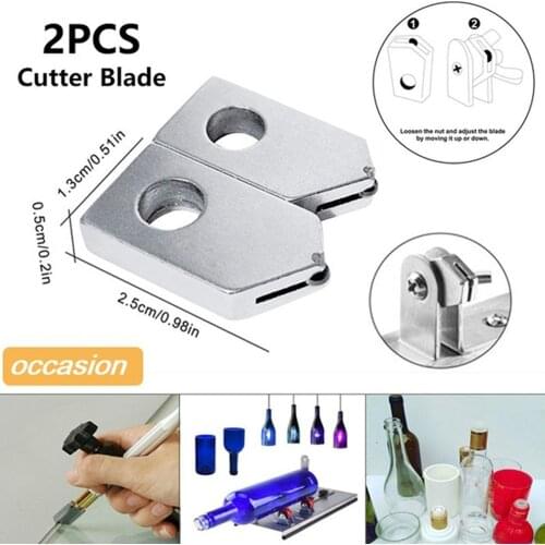 2Pcs/Set Wine Bottle Cutting Tools Replacement Cutting Head For Glass Bottle Cutter Head Sharp Machine Craft Blades Tool