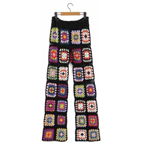 Spraying Women's Knitted Trousers