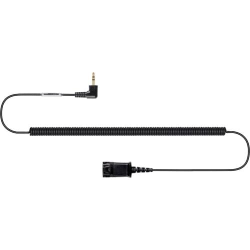 VoiceJoy call center headset QD plug-2.5mm pllug Quick Disconnect cable with 2.5mm plug