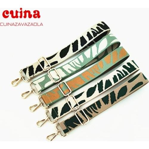 New Bag Parts Accessories Shoulder Strap For Handbags Adjustable Bag Strap Leather Belt Wide Rainbow Purse Strap For Bag Replace