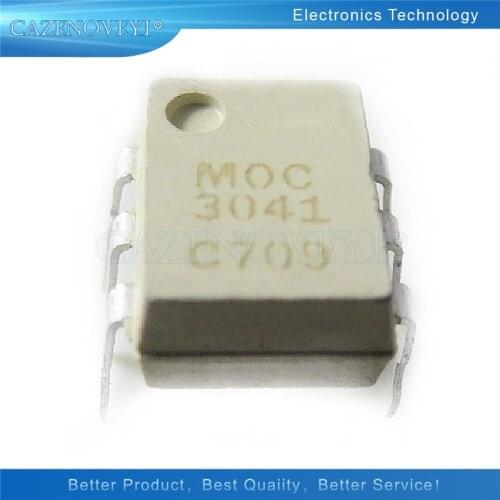 10pcs/lot MOC3041 DIP-6 In Stock