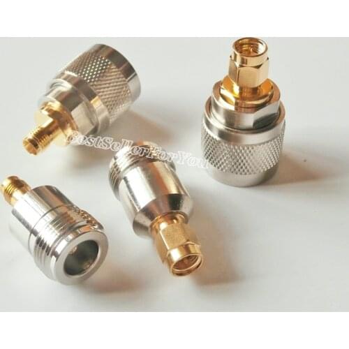 4pcs/set Kit Adapter N Plug Jack To SMA Connector Type Male Female RF Connector Test Converter