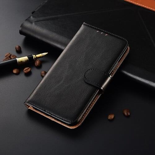 Luxury Flip Book Leather Case for Samsung Galaxy A10 A105 A105F A105F-DS 6.2'' Stand Wallet Phone Bags Cover with Strap