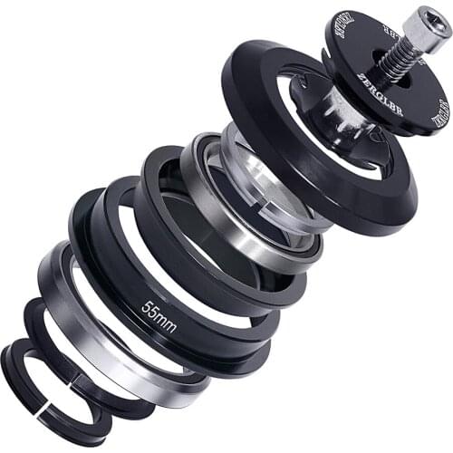 MTB Bike Road Bicycle Headset 34/44mm 28.6 Straight Tube Fork Internal 55/56mm Vertebral canal Conventional Threadless Headset