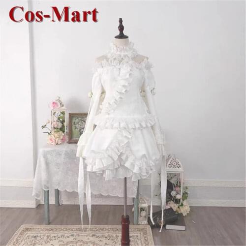 Anime Rozen Maiden Kirakishou Cosplay Costume Gorgeous White Formal Dress Activity Party Role Play Clothing High-End Custom-Make