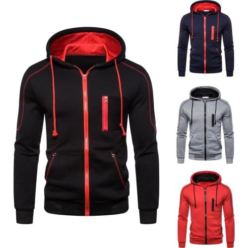 LUCLESAM Men's Zip Hoodies