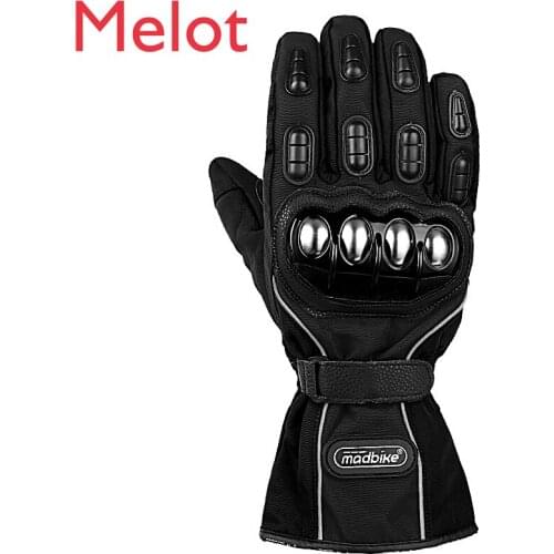 Motorbike Gloves Drop-Resistant Winter Waterproof Warm Touch Screen Motorcycle Racing Cycling Fixture Cold-Proof