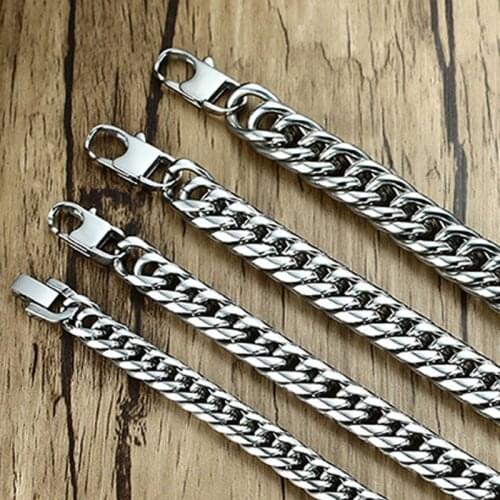 Bracelets for mens kpop stainless steel chain on hand 2020 bracelet hip hop retro charm goth bracelet gifts for male accessories