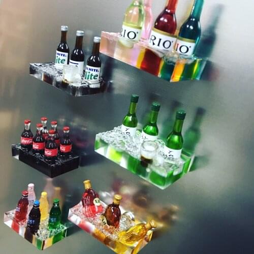 Wine and beverage refrigerator stickers simulation materials desktop ornaments decoration scenery accessories creative props