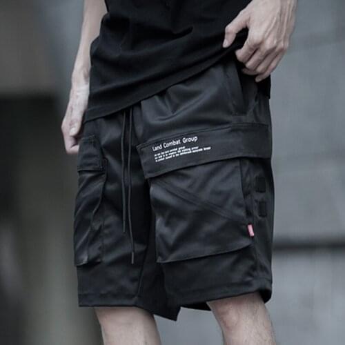 2020 New Arrival Top Fashion Short Male Summer Popular Logo Function Leisure Pants Drawstring Casual Solid Pockets Shorts Men