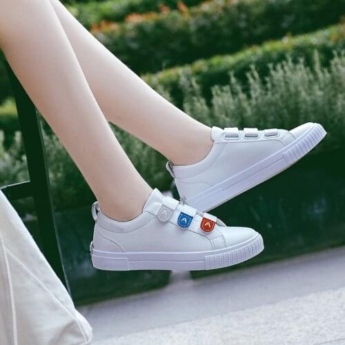 New Womens Sneakers Fashion Velcro Casual Shoes Thick Bottom Non-slip Running Shoes All-match Comfortable Fitness Shoes