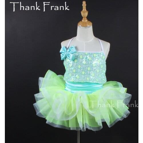 New Design Sequin Ballet Dress For Girls Women Bow Dance Tutu Dresses Facotry Made Kids Adult Professional Dance Costume C487