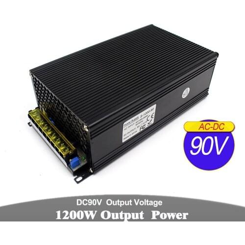 Regulated DC Power Source Switch 90V 13.3A 1200W Transformer 110V 220V AC DC90V Power Supply Unit for CNC Router Stepper Motor