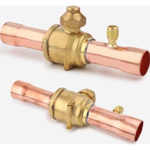 Well sealed GBC Refrigeration ball valve shut off valve for refrigerant HCFC or GFC