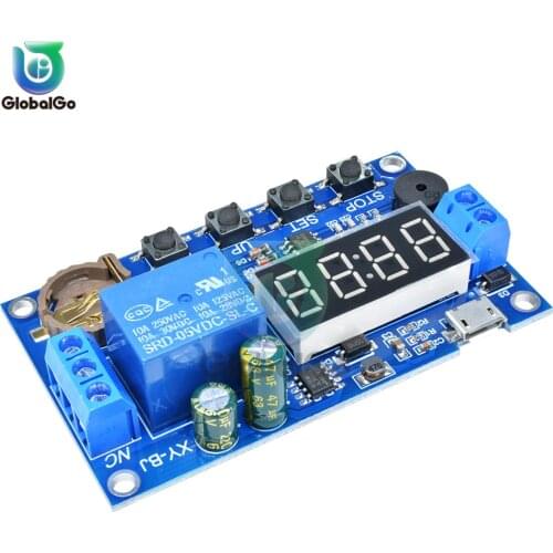 DC 5V LED Digital Real-time Relay Module Clock Control Switch Delay Timer Controller Board With Buzzer Alarm 12V 24V 48V 60V