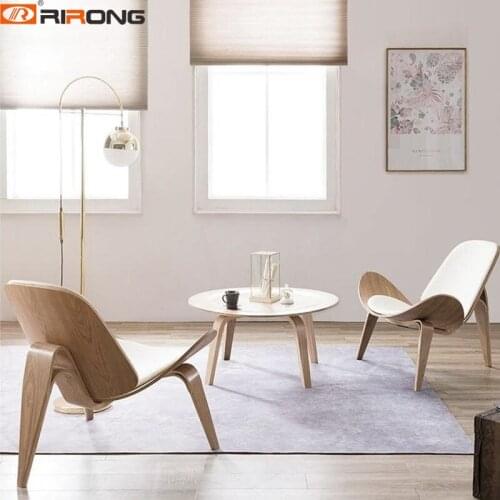 Modern Classic Lounge Chair with ottoman chaise furniture real leather Swivel Chair Leisure for living room hotel