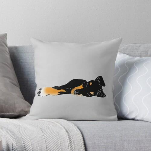 All tuckered out Throw Pillow Cushion Cover Polyester throw pillows case on sofa home living room car seat decor 45x45cm