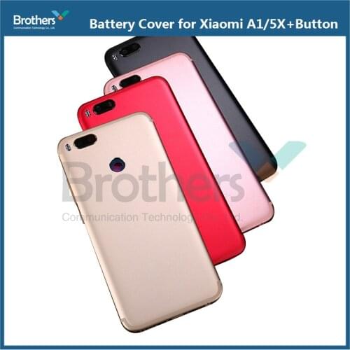 Bettery Back Cover for Xiaomi A1 5X Phone Back Housing Rear Door with Power Button +Volume button Housing Case for Mi A1 5X AAA