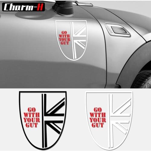 1 Piece Reflective Creative Car Styling Door Side Fender Vinyl Graphic Decal for Mini Clubman R55 F54 Cooper S JCW All4 Sticker