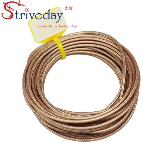10 meters/lot 32.8ft RG316 Brown Coaxial Cable Wires RF 50 Ohm Shielded Cable wire