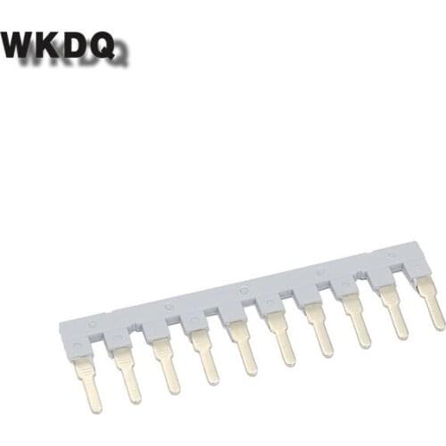 10Pcs EB10-10 Wiring Jumpers For UK10N Wire Strip Connector DIN Rail Terminal Block Accessories EB 10-10 Insertion Bridge