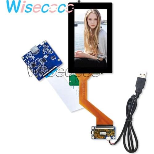 5.5 Inch 4K IPS LCD Display 60pin 3840X2160 G+G Capacitive Touch Screen Panel With HDMI MIPI MICRO USB Driver Board For VR Glass