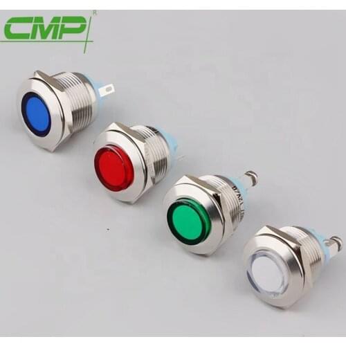 CMP metal stainless steel anti-vandal IP67 alarm indicator light