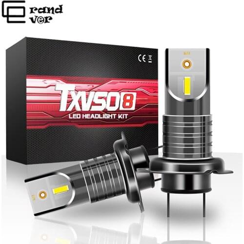 H7 LED Canbus Mini Lights for Car 55W/Bulb Universal Diode Lamps 55W 26000LM 6000K Super Bright Headlight for Automobile 26000LM