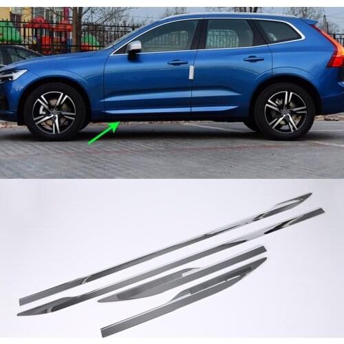 ABS Chrome Car Protector Cover door side moulding cover Car Styling Accessories For VOLVO XC60 2018