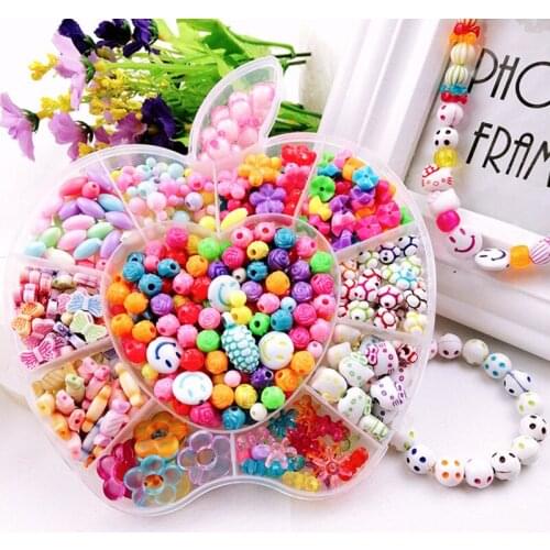 Use your brain Grids Jewelry Making Toys Handmade Beaded Educational Accessory Set For Children Girl Kids Gfits