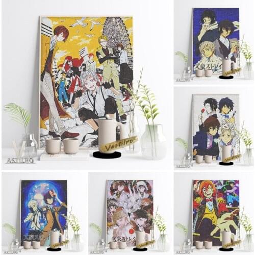 Bungo Stray Dogs Hot Japan Anime Poster Cartoon Manga Print Art Canvas Painting Modern Living Room Home Decor Fans Collection