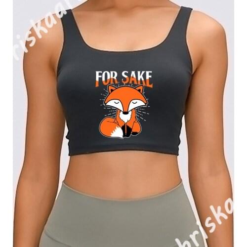 Fox Fennek Kawaii Reineke Vulpes Vixen Cute Tank Top Fitness Leisure Spring Autumn Women S-2xl Gents Customized Crop Top Vest