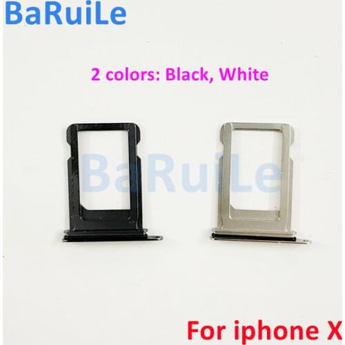 BaRuiLe 50pcs SIM Card Tray for iphone 6 6S Plus 7G 7P 8 8Plus SIM Card Holder Slot Adapter Repair Replacement Parts