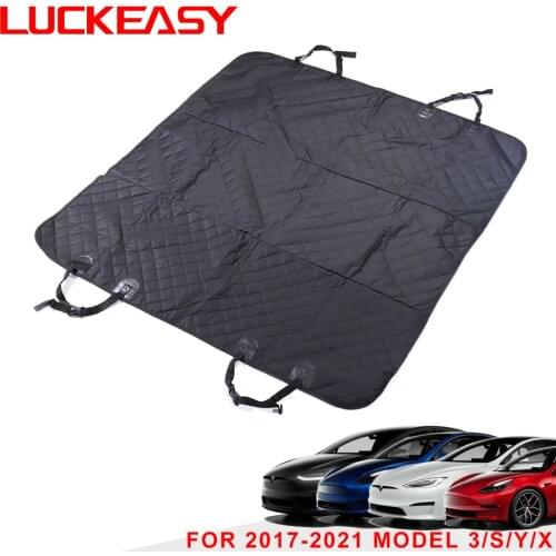 LUCKEASY suitable for Tesla Model 3 Model Y Model X Model S 2017-2021 thickened car rear suspension pet cushion accessories