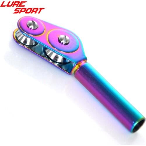LureSport 2pcs Heavy Duty rollers Top Guide multicolor frame Boat rod reel guide Rod Building component Repair DIY Accessory