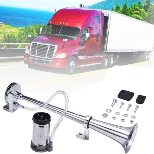 17 Inch 150DB 12V Strong Car Air Horn Single Trumpet Air Horn with Compressor for Train Car Truck Boat RV High Quality Durable
