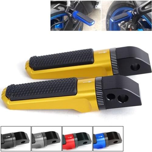 Motorcycle Rear Passenger Pedal Foot Pegs For TRIUMPH STREET TRIPLE S/RS 2017 2018 2019 THRUXTON 1200/R 2016 2017 2018 2019