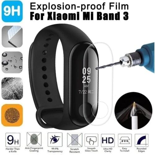 Soft TPU 3D Hydrogel Screen Protector Cover for Xiaomi Band 3 fashion sport Watch Film Smart Wristbands Bracelet Protective Film