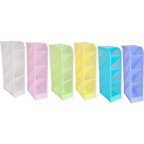 Desk Pen Holder Pencil Makeup Storage Box Desktop Organizer School Office Stationery