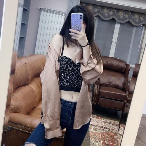 2020 new colored gemstones Bralet Corselets Womens Party Wedding Bustier Bra Cropped Top