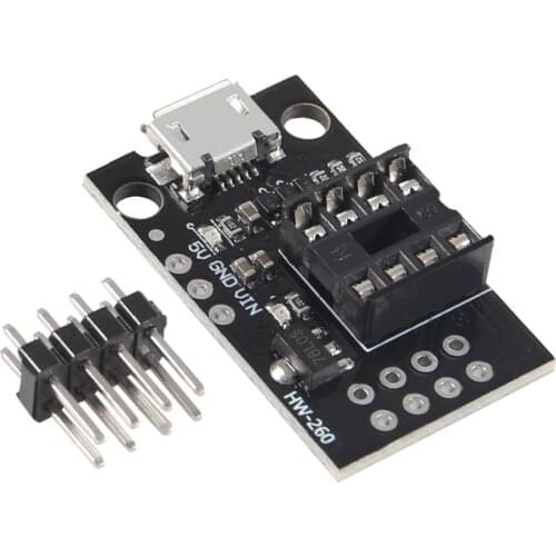 ATtiny13A / ATtiny25 / ATtiny45 / ATtiny85 Pluggable ATTINY Development Programming Bare Board